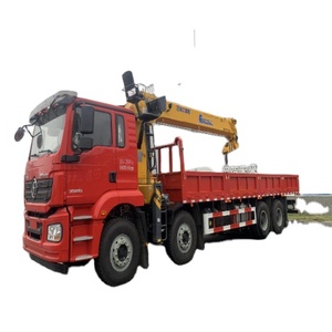 China Shacman 8 Wheels Load 16tons Wrecker Flatbed Towing Truck with 8tons Crane